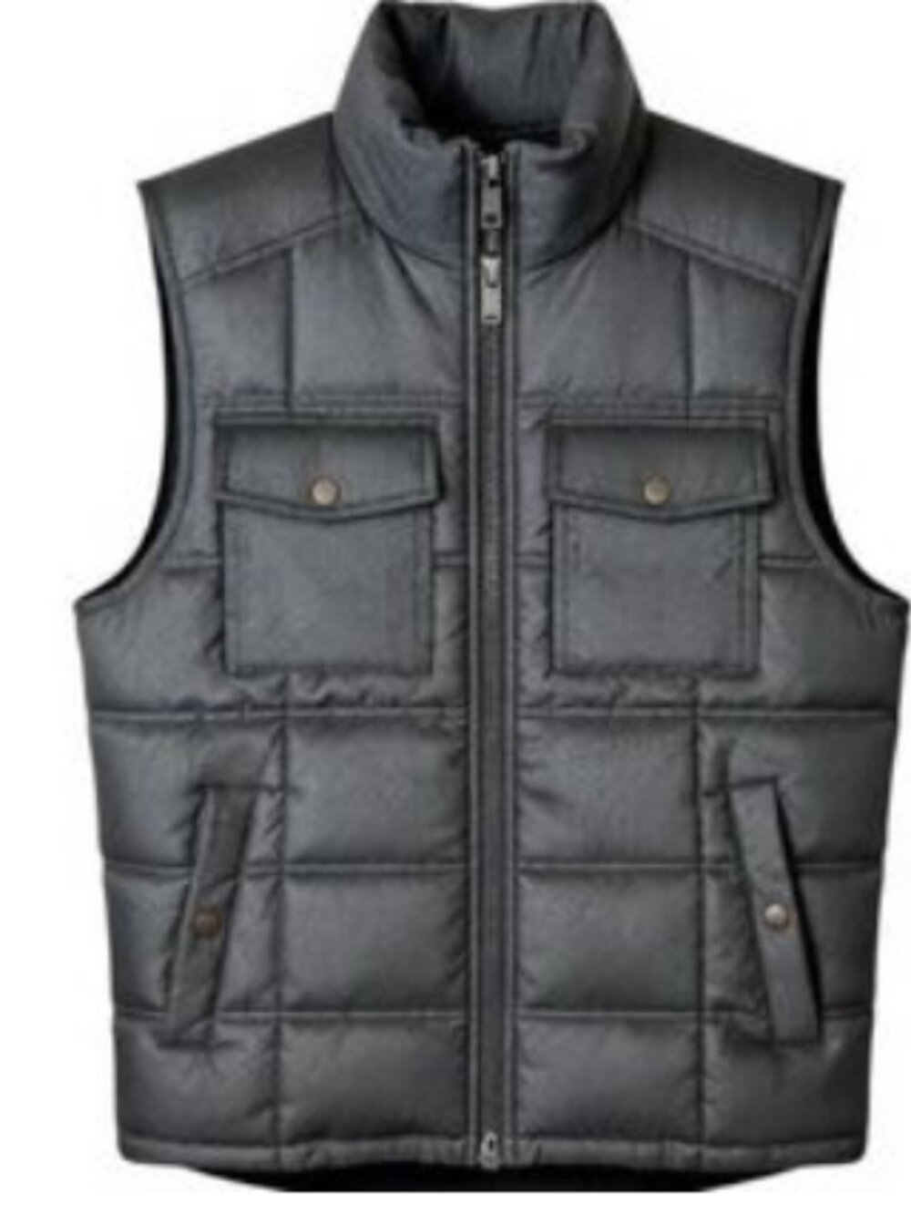 Men’s Gray Puffer Vest Goodfellow & Co Size M Casual Lightweight